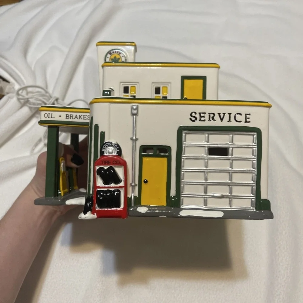 Department 56 Original‎ Snow Village Holly Brothers Garage 54854 Retired 1995